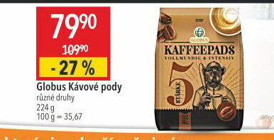 Kávové pody Globus