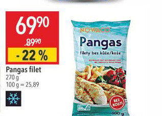 Pangasius filety mražený Nowaco