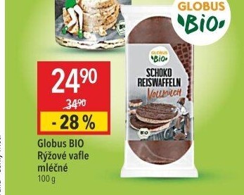 Rýžové vafle polomáčené Bio Globus
