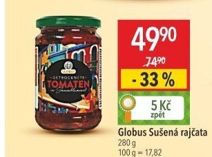 Sušená rajčata Globus
