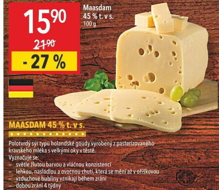 Sýr Maasdamer 45%