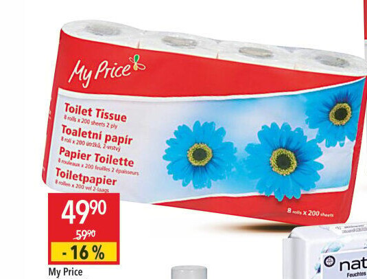 Toaletní papír 2vrstvý My Price