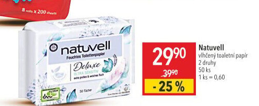 Toaletní papír vlhčený Natuvell