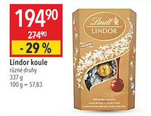 Bonboniéra Pralinky Lindor Lindt