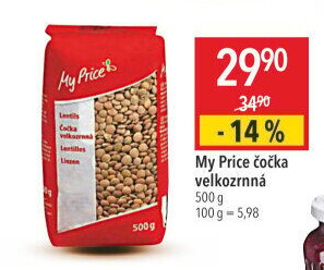 Čočka velkozrnná My Price