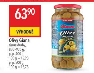 Olivy zelené Giana