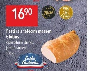 Paštika s telecím masem Játrovka Globus
