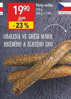 Pečivo Párty večka