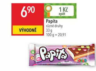 Tyčinka Papita Sölen