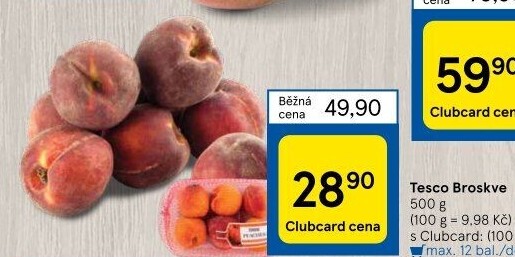 Broskve Tesco
