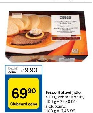 Hotová jídla Tesco