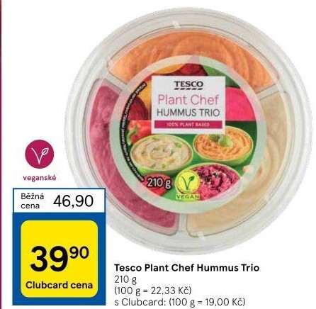 Hummus trio Tesco Plant Chef