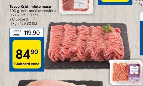 Krůtí mleté maso Tesco