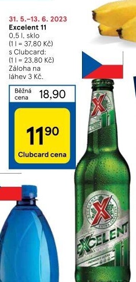 Pivo světlý ležák 11° Excelent