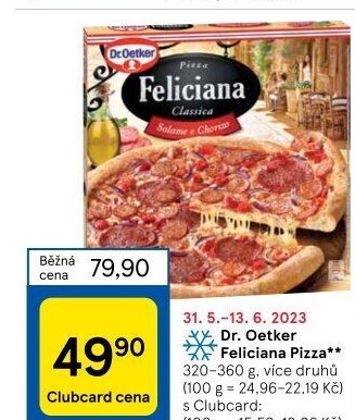 Pizza mražená FelicianaDr. Oetker