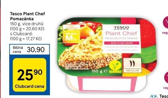 Pomazánka rostlinná z tofu Tesco Plant Chef