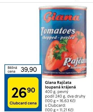 Rajčata loupaná Giana