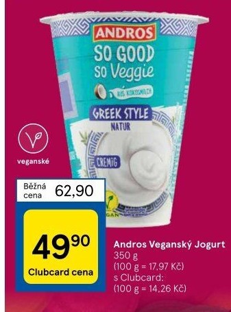 Řecký jogurt So Good So Veggie Andros