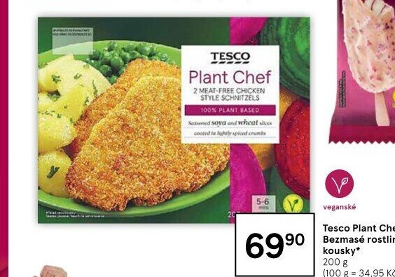 Rostlinné kousky Tesco Plant Chef
