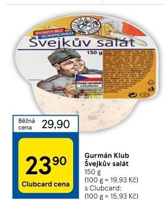 Salát Švejk Gurmán klub