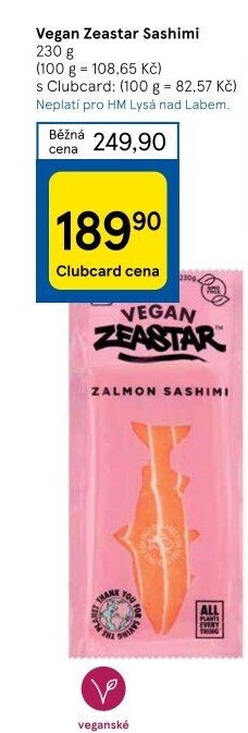 Sashimi mražené Vegan Zeastar
