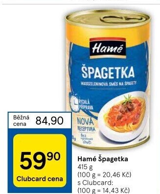 Špagetka Hamé