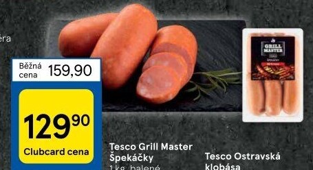 Špekáčky Grill Master Tesco