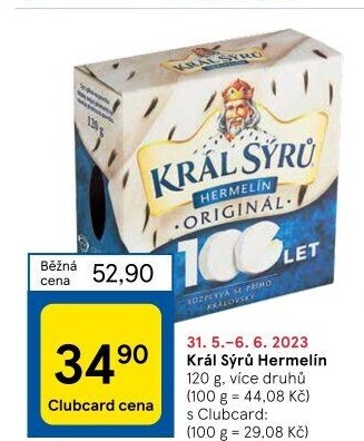 Sýr Hermelín Král sýrů