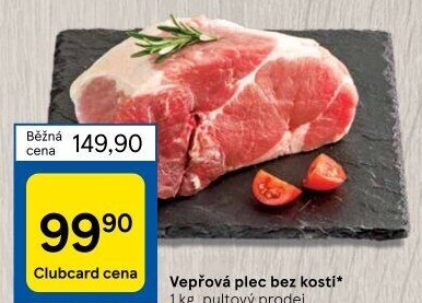 Vepřová plec bez kosti