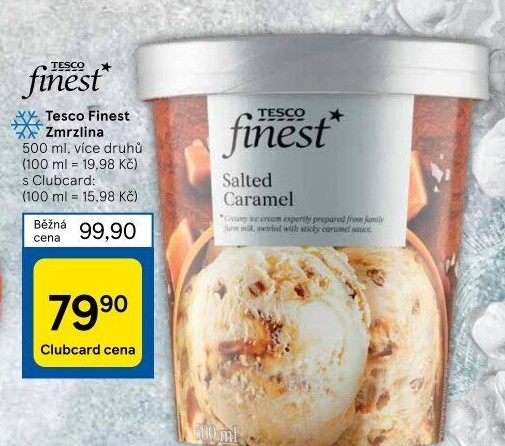 Zmrzlina v kelímku Tesco Finest