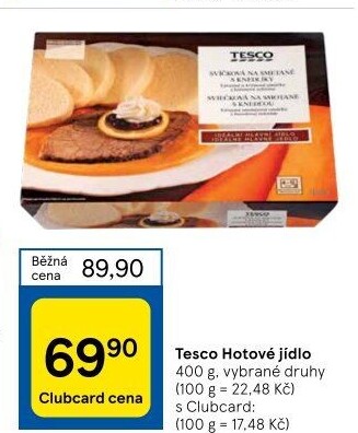 Hotová jídla Tesco