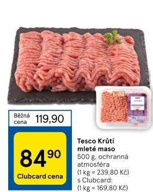 Krůtí mleté maso Tesco