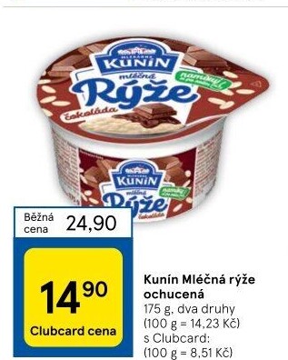Mléčná rýže Kunín