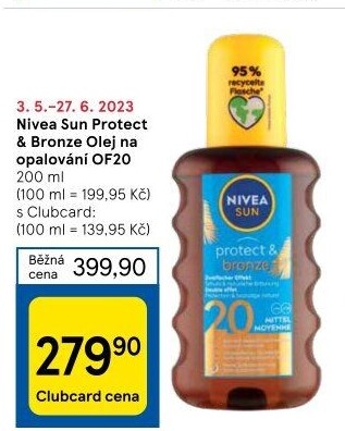 Olej na opalování suchý OF 20 Protect&amp