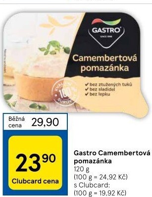 Pomazánka Camembert Gastro