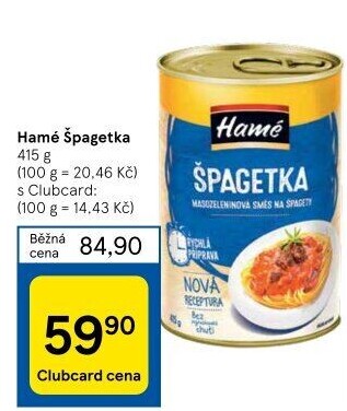 Špagetka Hamé