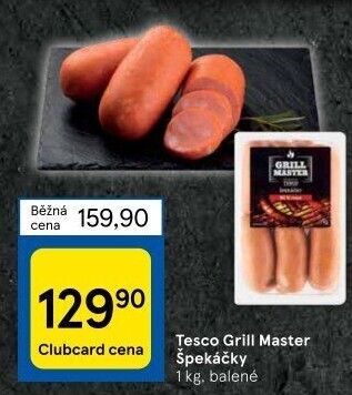 Špekáčky Grill Master Tesco