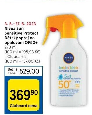 Sprej dětský na opalování OF 50+ Protect&amp
