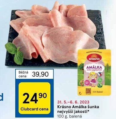 Šunka Amálka nejvyšší jakosti Krásno