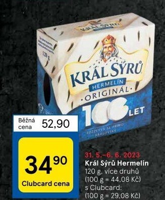 Sýr Hermelín Král sýrů