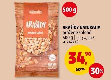Arašídy pražené Naturalia