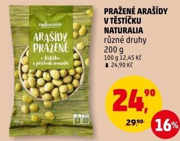 Arašídy v těstíčku Naturalia