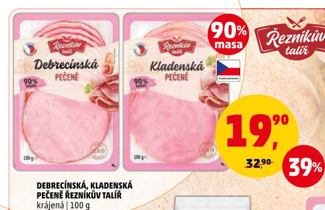 Debrecínská pečeně Řezníkův talíř