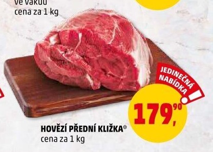 Hovězí přední bez kosti - kližka
