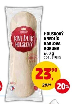 Knedlík houskový Karlova Koruna
