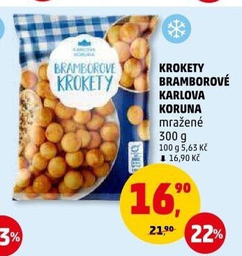 Krokety mražené Karlova Koruna