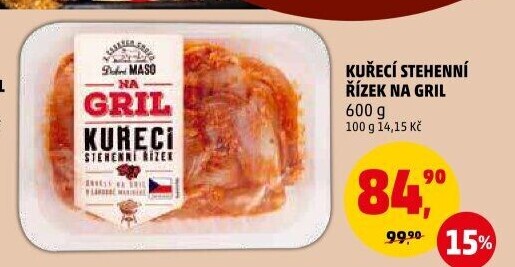 Marinovaný kuřecí stehenní řízek Na gril Penny