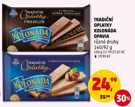 Oplatky Kolonáda Opavia