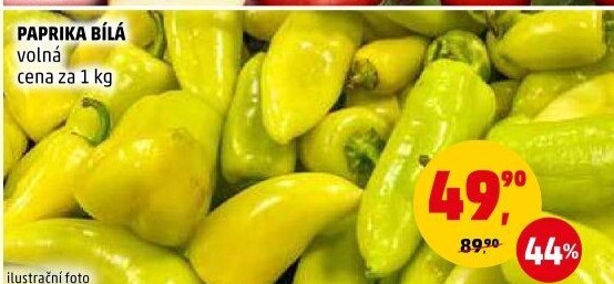 Paprika bílá