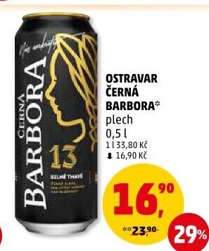 Pivo silné tmavé Černá Barbora 13° Ostravar